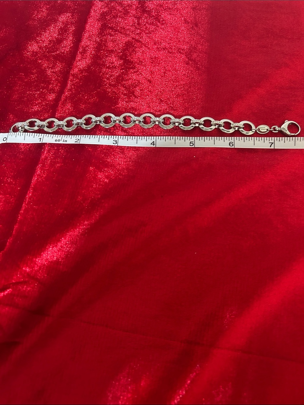 Fossil Silver Oval Link Bracelet